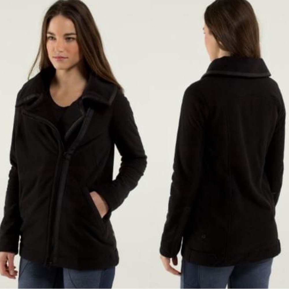 Lululemon thick plush Moto Jacket Black
